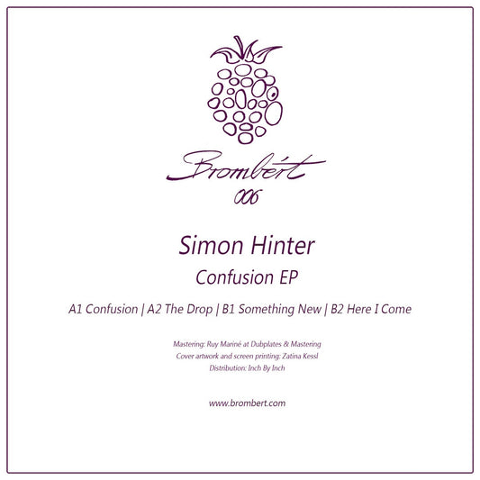 Simon Hinter Confusion EP on Brombért Records BROMBERT006 vinyl record Australia