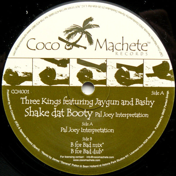 Three Kings Shake Dat Booty Pal Joey Interpretation CCM001 deep house vinyl record Australia