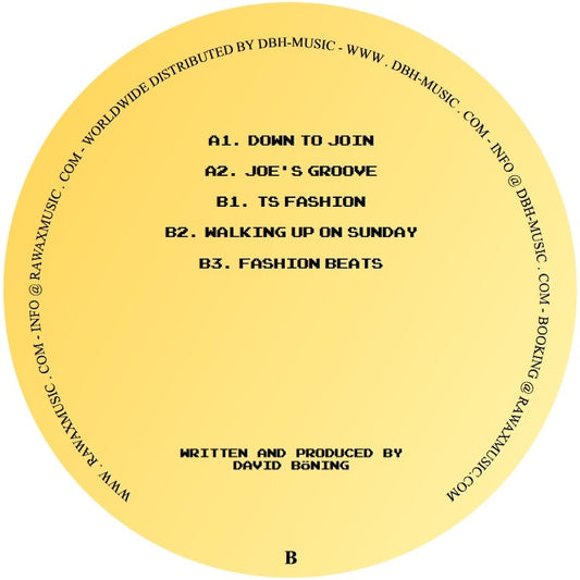 David Böning Down To Join EP CHIWAX CHIWAX043 vinyl record Australia