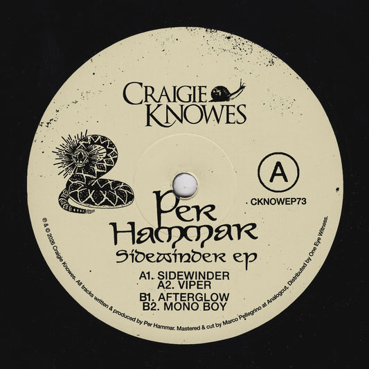 Per Hammar – Sidewinder EP on Craigie Knowes CKNOWEP73 vinyl record Australia