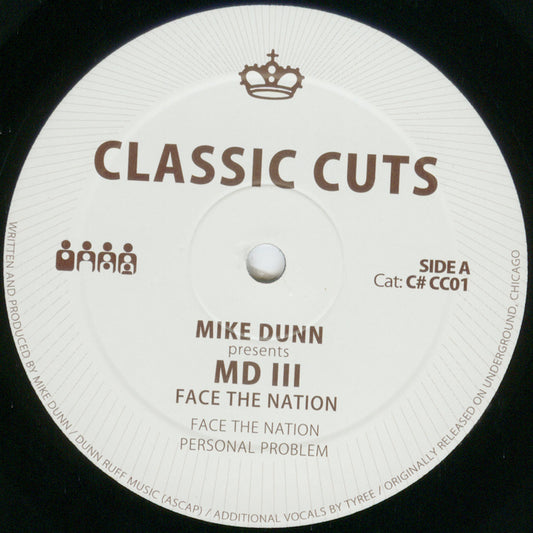 Mike Dunn Presents MD III Face The Nation Clone Classic Cuts C#CC001 vinyl record Australia