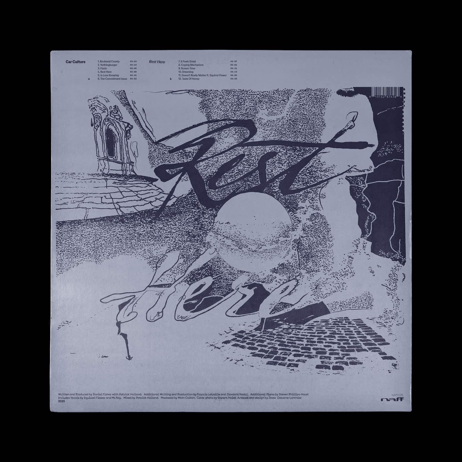 Car Culture Rest Here NAFF downtempo electronic LP vinyl record Australia