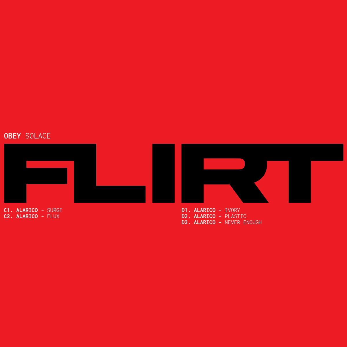 Alarico – Solace Pt. 2 on FLIRT FLIRT001-2 techno vinyl record Australia