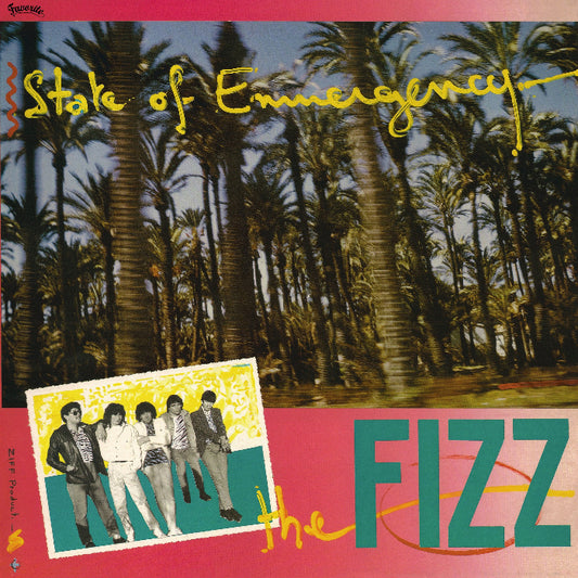 The Fizz - State Of Emmergency Vinyl Front Cover Art. French boogie style music vinyl