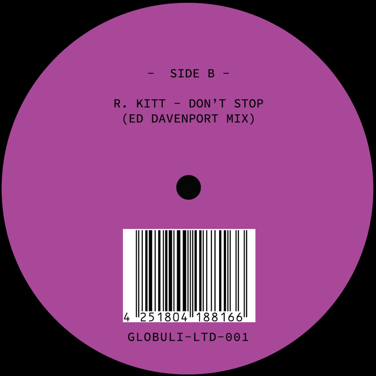 Koehler R. Kitt The Doom Fulfilled Don't Stop Ed Davenport remixes on GLOBULI LTD GLOBULI-LTD-001 vinyl record Australia