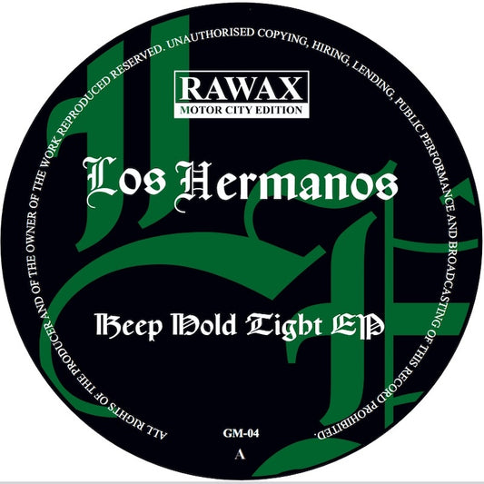 Los Hermanos Keep Hold Tight EP on Rawax Motor City Edition GM-04 vinyl record Australia