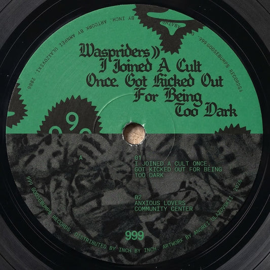 Waspriders Dan Only Pletnev I Joined A Cult Once Got Kicked Out For Being Too Dark on 999 Goosebumps GSB02 vinyl record Australia