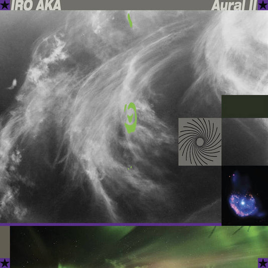 Collage of space-themed images with nebulae and celestial designs.