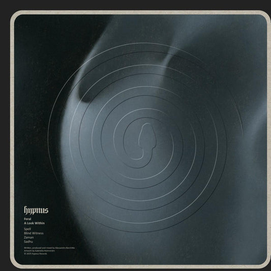 Album cover with concentric circles and text on a dark background