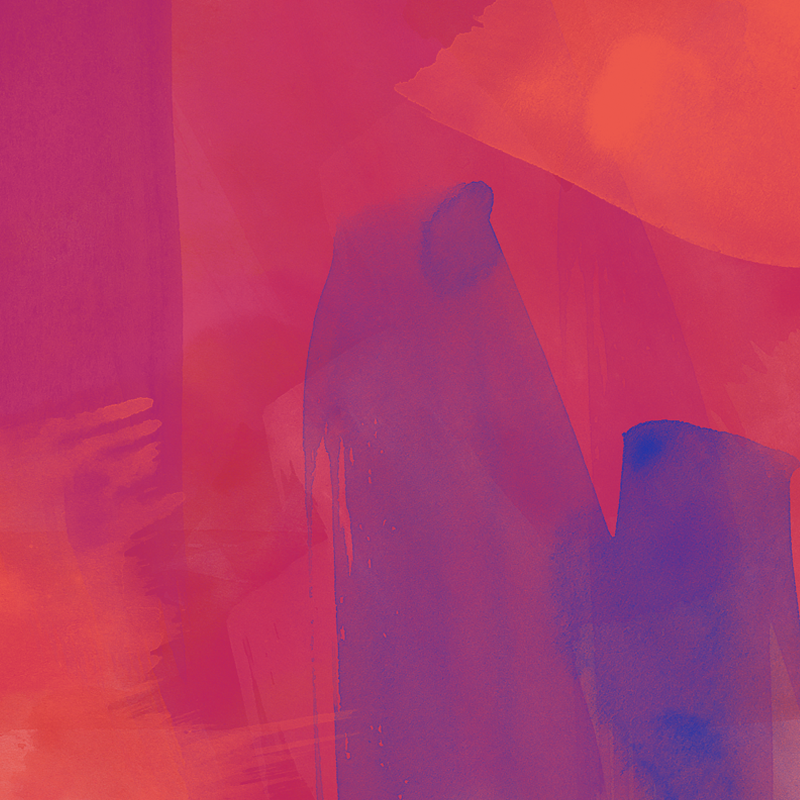 Abstract art with pink and purple hues