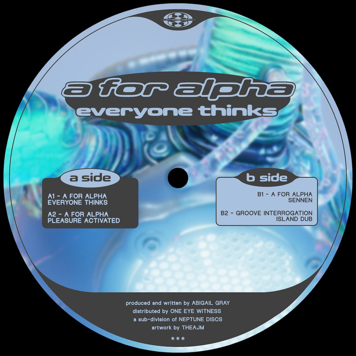 A For Alpha Everybody Thinks on Jupiter's Depth JD005 vinyl record Australia