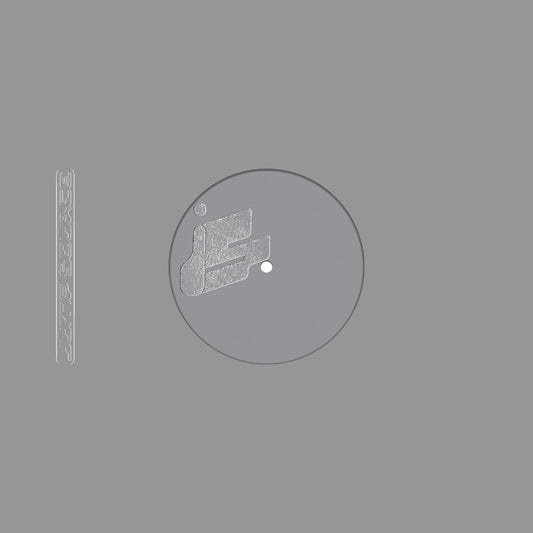 Gray album cover with a minimalistic design on a gray background