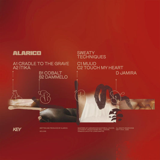 Alarico Sweaty Techniques Key Vinyl KEYLP05 KEY049 2x12 inch techno LP Australia