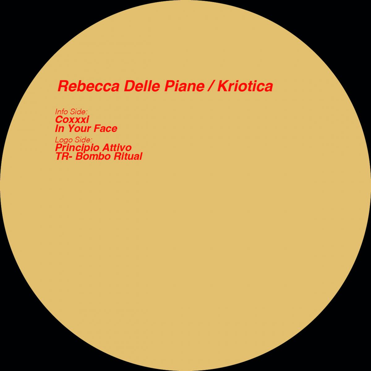 Rebecca Delle Piane Kriotica Key Vinyl KEY053 techno vinyl record Australia