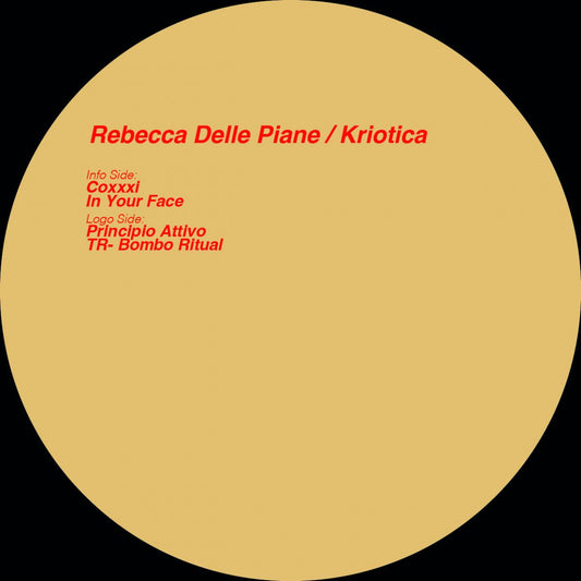 Rebecca Delle Piane Kriotica Key Vinyl KEY053 techno vinyl record Australia