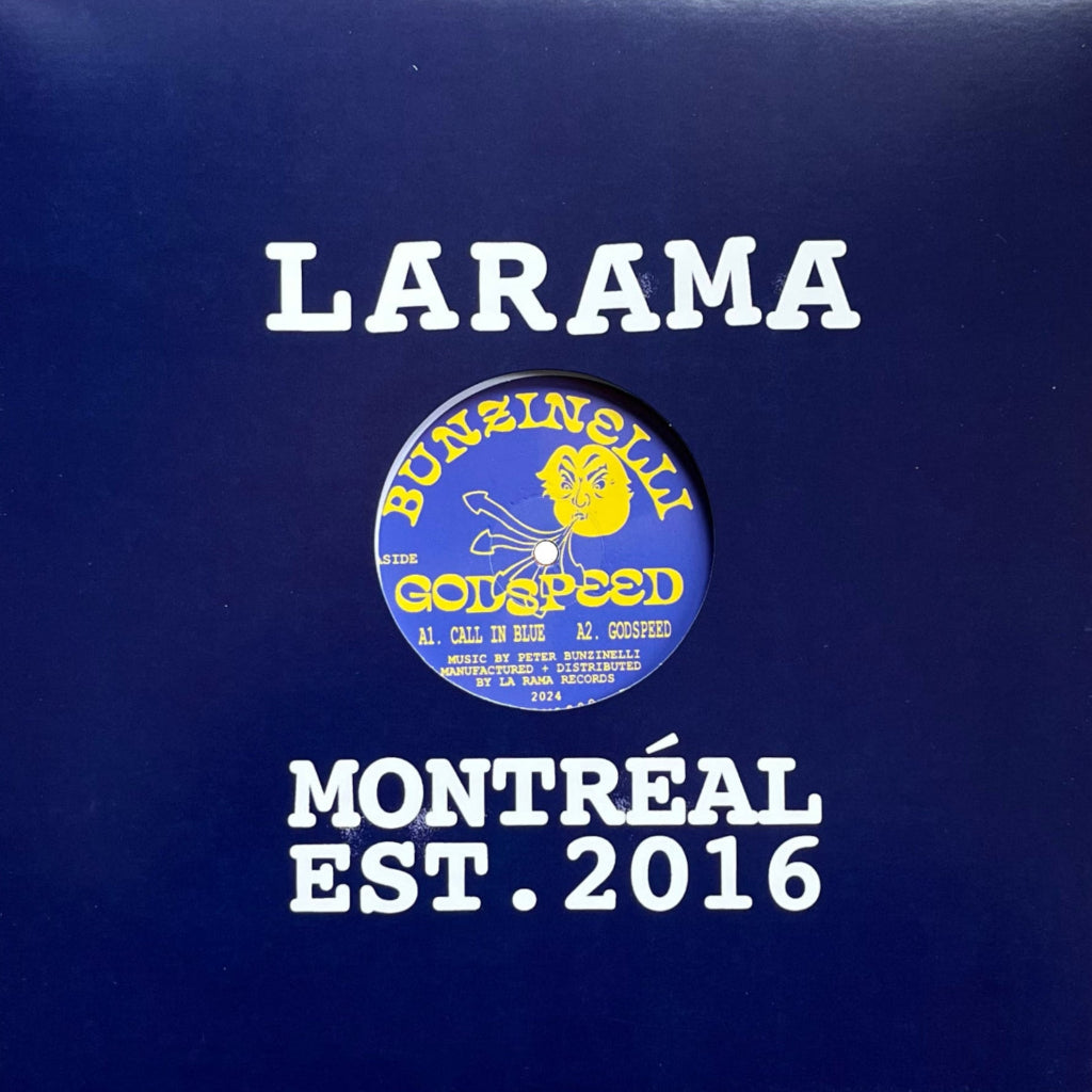 Bunzinelli – Godspeed vinyl record repress, released on La Rama Records (LARAMA002RP). Downtempo, techno, and house grooves. Fast shipping Australia-wide