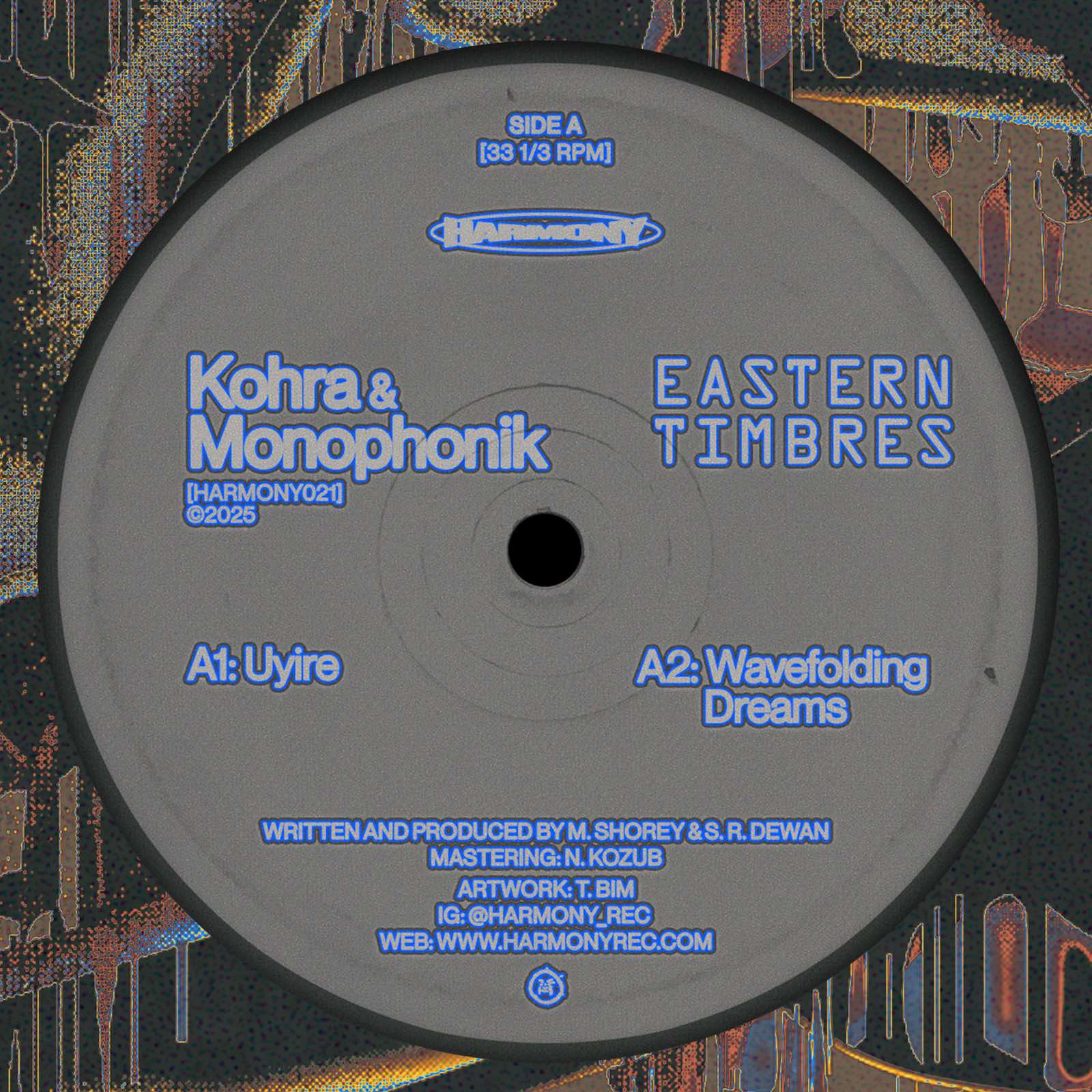 Kohra & Monophonik – Easter Timbres Harmony Rec. HARMONY021 techno vinyl Australia