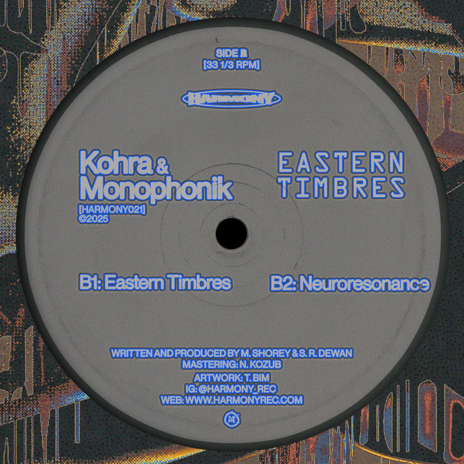 Kohra & Monophonik – Easter Timbres Harmony Rec. HARMONY021 techno vinyl Australia