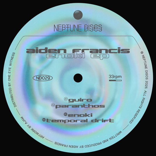 Aiden Francis – Enoki EP Neptune Discs progressive dub tech 12 inch vinyl record Australia