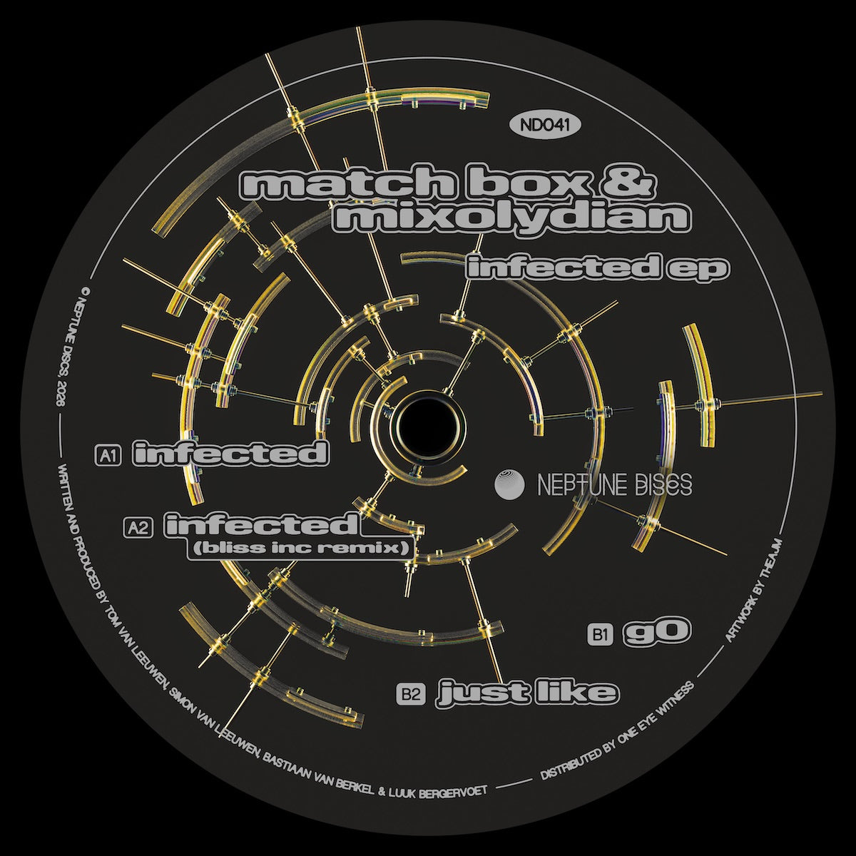 Match Box and Mixolydian Infected Neptune Discs ND041 vinyl record Australia