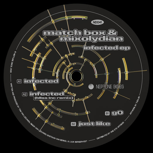 Match Box and Mixolydian Infected Neptune Discs ND041 vinyl record Australia