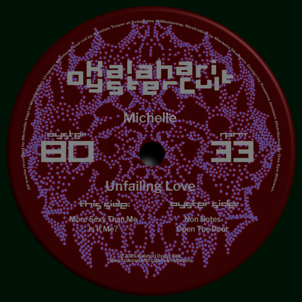 Michelle Unfailing Love on Kalahari Oyster Cult OYSTER80 vinyl record Australia