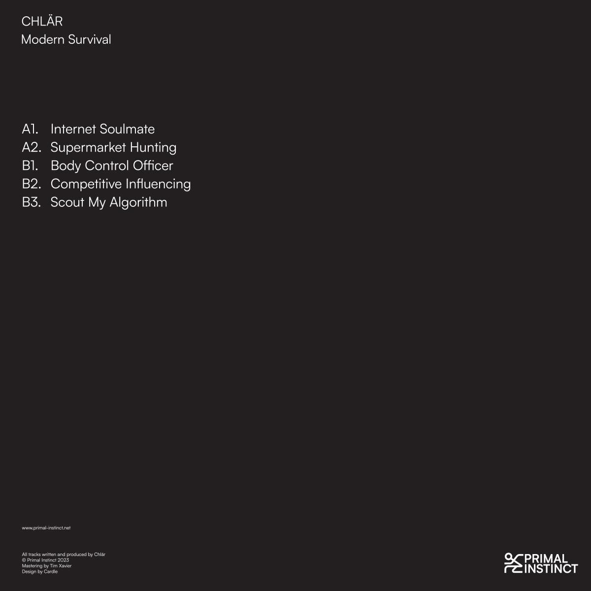 Chlar – Modern Survival on Primal Instinct PI02 180g vinyl record Australia