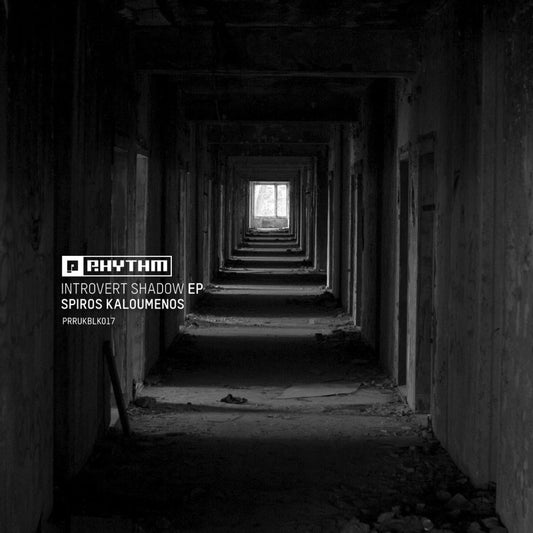 Cover art of Spiros Kaloumenos' Introvert Shadow EP on Planet Rhythm Records, 12" techno vinyl​