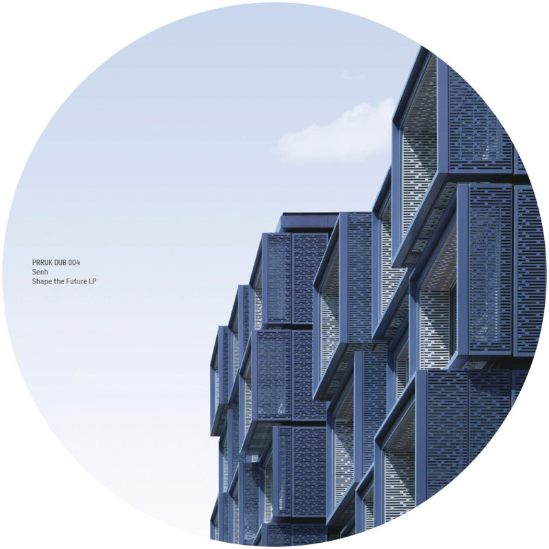 Cover art of Senh's Shape The Future EP on Planet Rhythm Records, 12" black dub techno vinyl