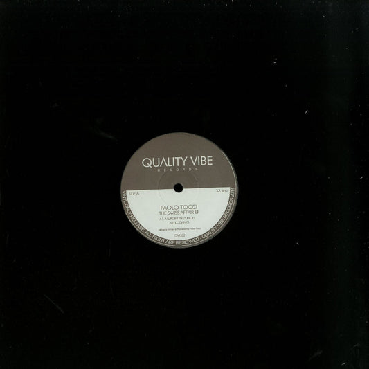 Paolo Tocci The Swiss Affair EP QV002 180g house vinyl sale Australia