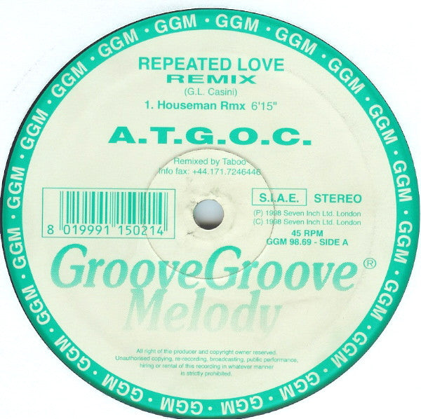 A.T.G.O.C. - Repeated Love (Remix) I Groove Groove Melody (GGM 98.69)