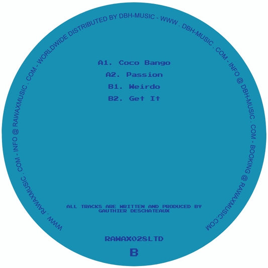 Gunnter Coco Bango EP on RAWAX RAWAX028LTD vinyl record Australia