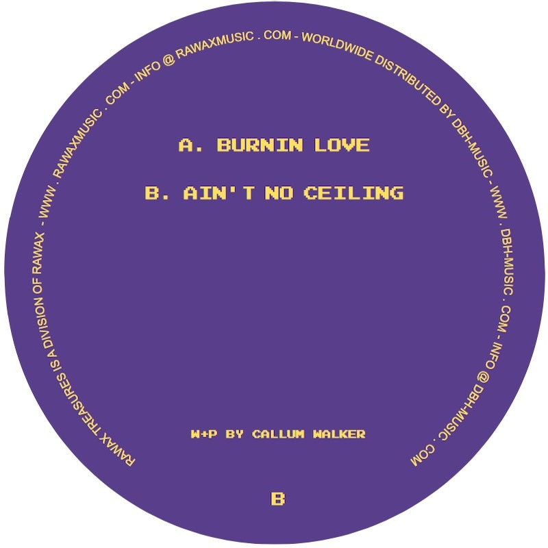 Fresh & Low Burnin Love on RAWAX RXT-08 vinyl record Australia
