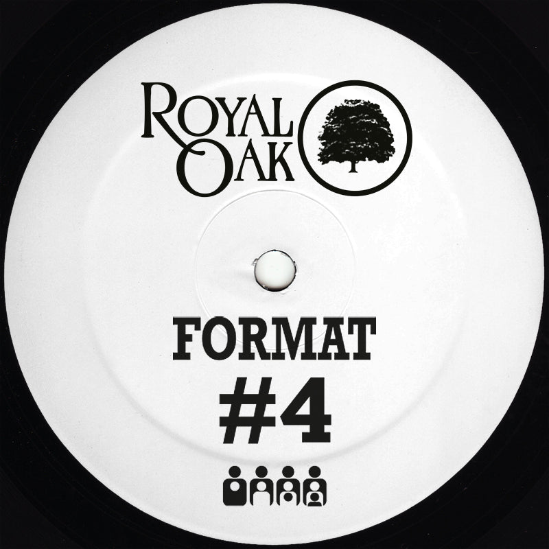 Record label with 'Royal Oak' branding and text 'Format #4' on a white background