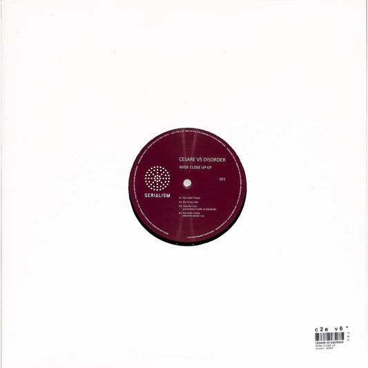Cesare vs Disorder Wide Close Up SER021 12 inch minimal tech house vinyl Australia