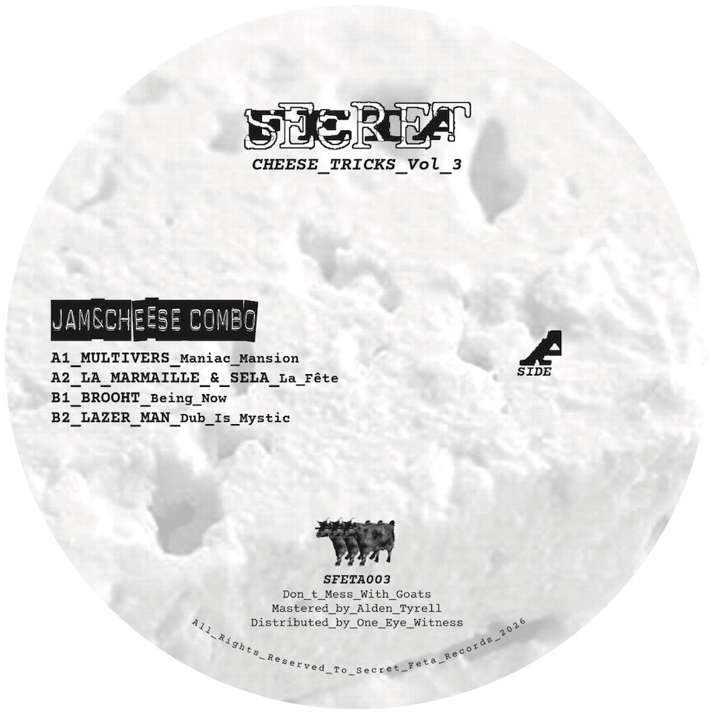 Various Artists Cheese Tricks Vol. 3 Jam and Cheese Combo on Secret Feta SFETA003 vinyl record Australia
