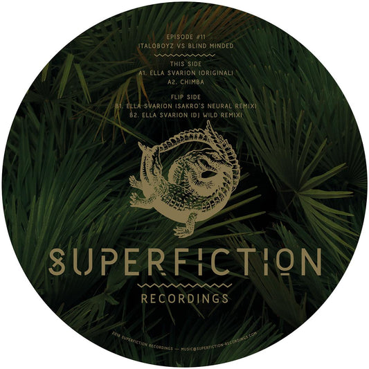 Italoboyz vs Blind Minded Episode #11 on Superfiction Recordings SFICT011 vinyl record Australia