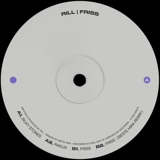 Rill Friss SIDE B SIDEB002 12 inch techno vinyl 180g Australia
