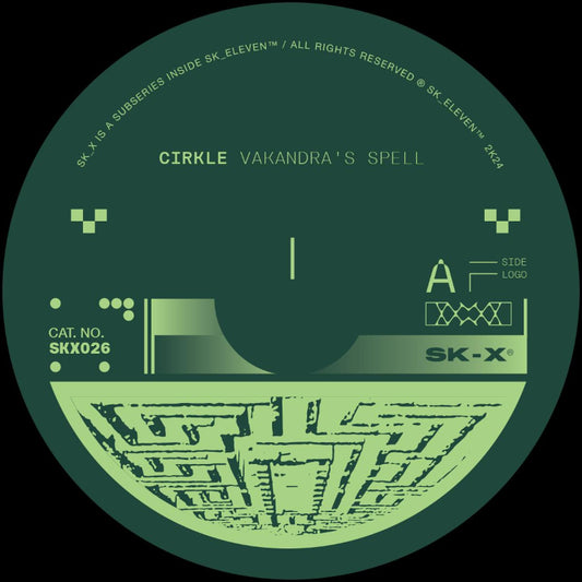 Cirkle – Vakandra’s Spell techno 12" vinyl repress on SK_Eleven