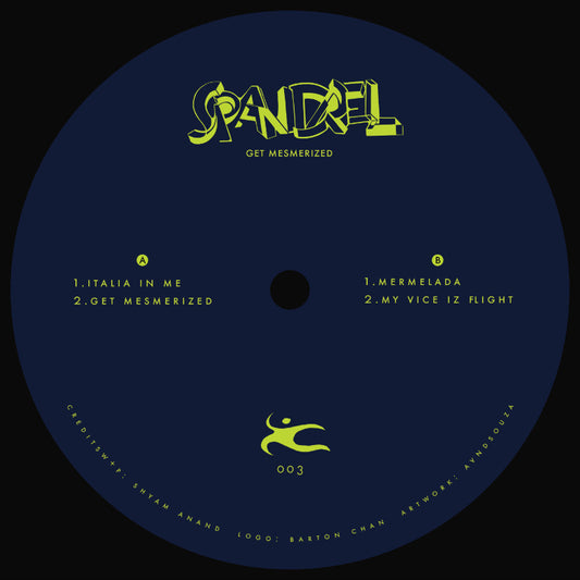 Spandrel Get Mesmerized SPANDREL003 12 inch tech house vinyl Australia