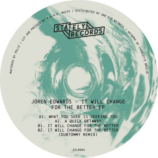 Joren Edwards – It Will Change For The Better STLR004 techno vinyl Australia