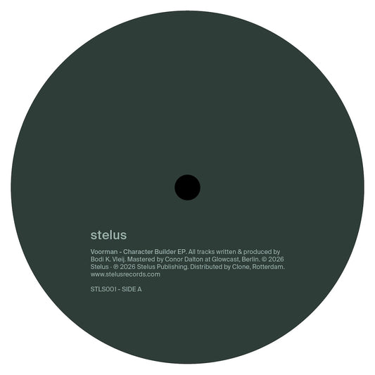 Voorman – Character Builder EP on Stelus STLS001 techno vinyl record Australia