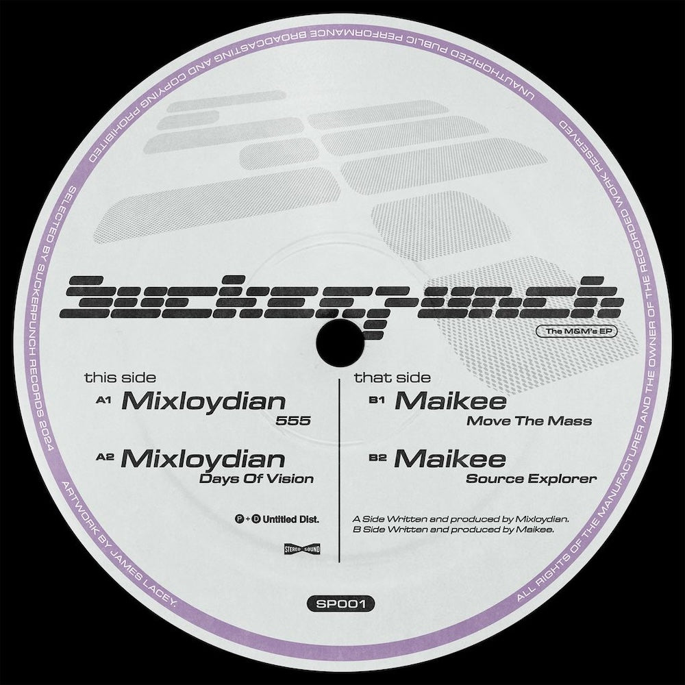 Mixloydian and Maikee – SUCKERPUNCH001 on Suckerpunch SP001 tech house vinyl record Australia