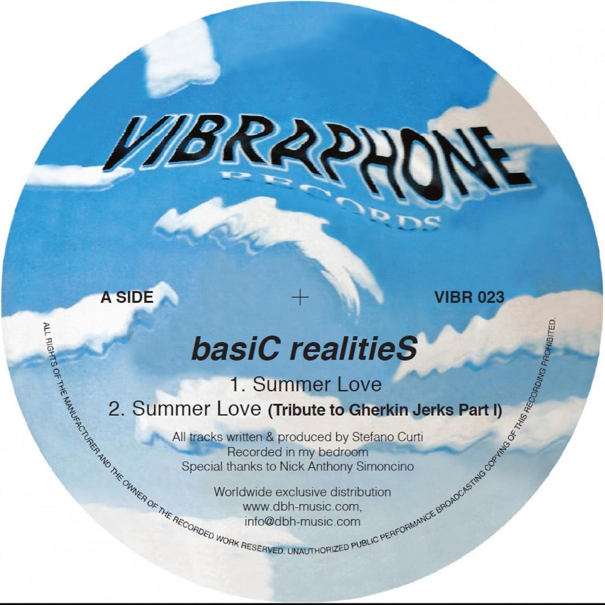 basiC realitieS Summer Love Vibraphone Records VIBR023 vinyl record Australia