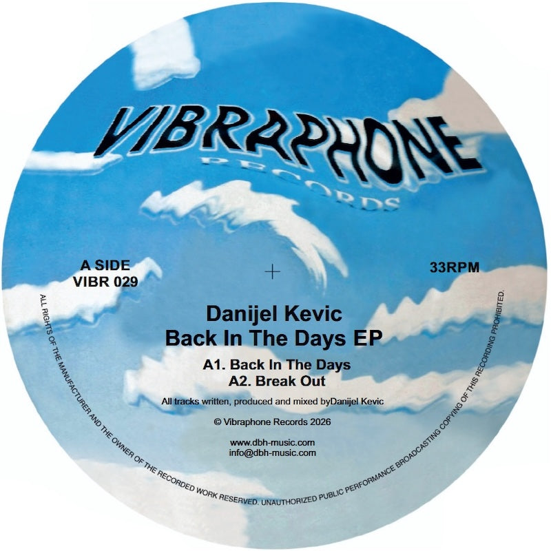 Danijel Kevic Back In The Days EP Vibraphone Records VIBR029 vinyl record Australia