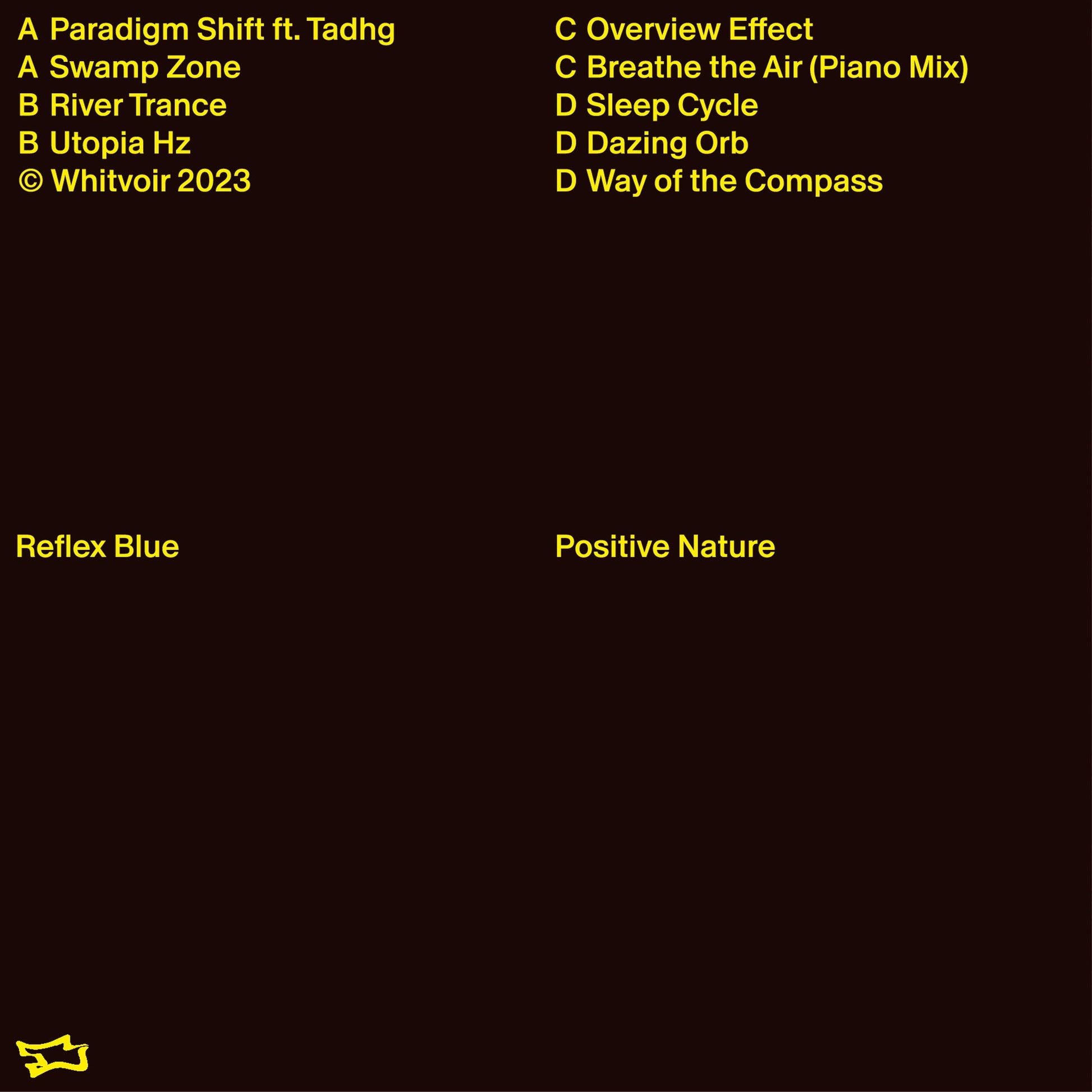 Reflex Blue – Positive Nature Whitvoir WV002 trance vinyl Australia