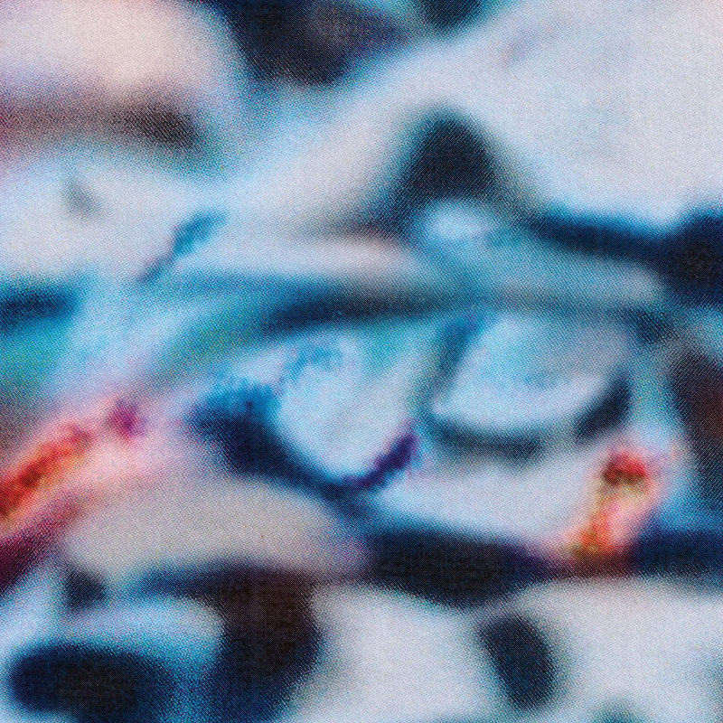 Abstract pattern with blue, black, and white colors
