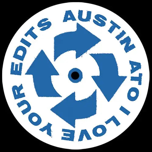 Austin Ato - I Love Your Edits 1 vinyl EP cover. Disco edits and dancefloor burners await on I Love Your Edits (ILYED1)