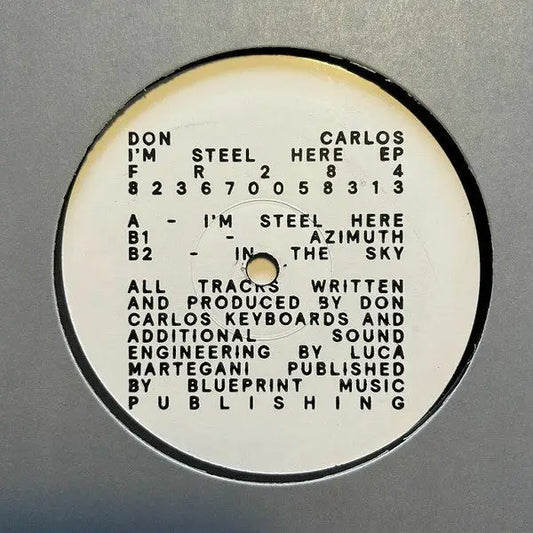 Don Carlos - I’m Steel Here EP | Freerange Records (FR284) • Vinyl • Deep House, Italo House - Fast shipping