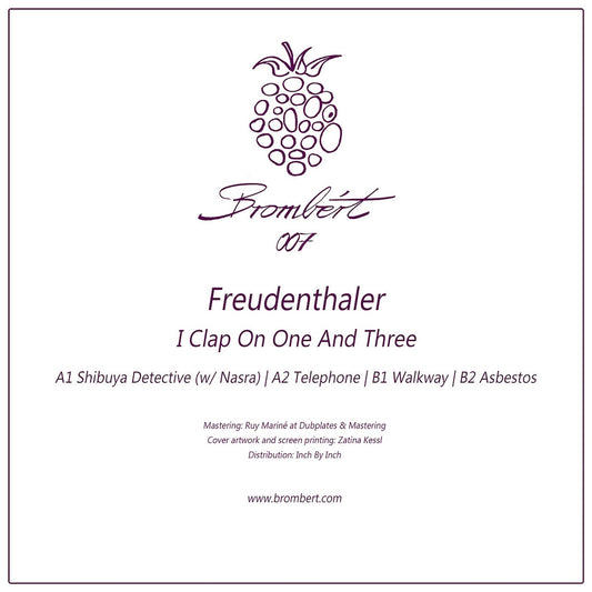 Freudenthaler I Clap On One And Three on Brombért Records BROMBERT007 vinyl record Australia